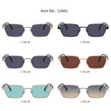 Y2K Slim Geometric Polygon Sunglasses for Men Women