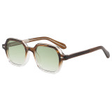 Vintage Octagon Geometric Square Frame UV400 Shades Sunglasses for Men Women