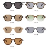 Vintage Octagon Geometric Square Frame UV400 Shades Sunglasses for Men Women