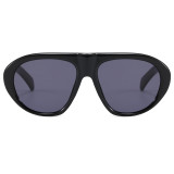 Retro Thick Frame Pilot UV400 Protection Shades Sunglasses for Men Women