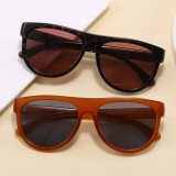 Oversized Flat Top Thick Frame UV400 Protection Sunglasses for Women Men