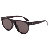 Oversized Flat Top Thick Frame UV400 Protection Sunglasses for Women Men
