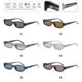 Y2K Retro Narrow Rectangle UV400 Protection Sunglasses for Women Men