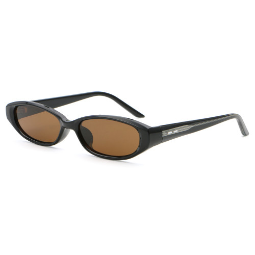Y2K Small Slim Narrow Oval UV400 Protection Sunglasses for Men Women