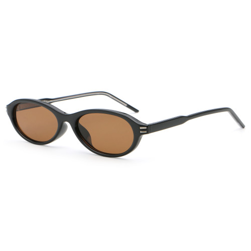 Retro Slim Y2K Small Oval Sunglasses for Men Women