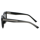 Retro Square UV400 Sunglasses with Decorative Temples