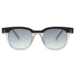 Retro Square UV400 Sunglasses with Decorative Temples