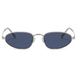 Slim Oval Polarized Sunglasses with TAC Lenses and Lightweight Metal Frame