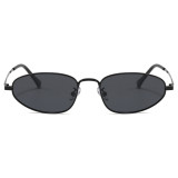 Slim Oval Polarized Sunglasses with TAC Lenses and Lightweight Metal Frame