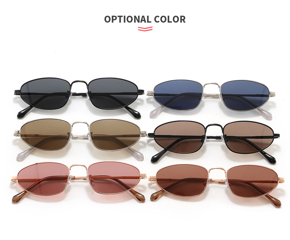 All 6 frame and lens color combinations arranged together in folded front views.