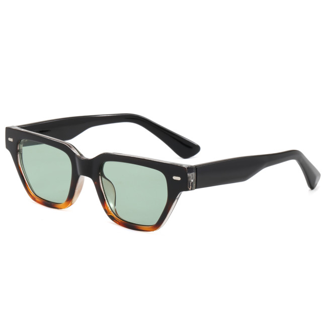 Retro 90s Small Rectangle Cat Eye UV400 Protection Sunglasses for Men Women