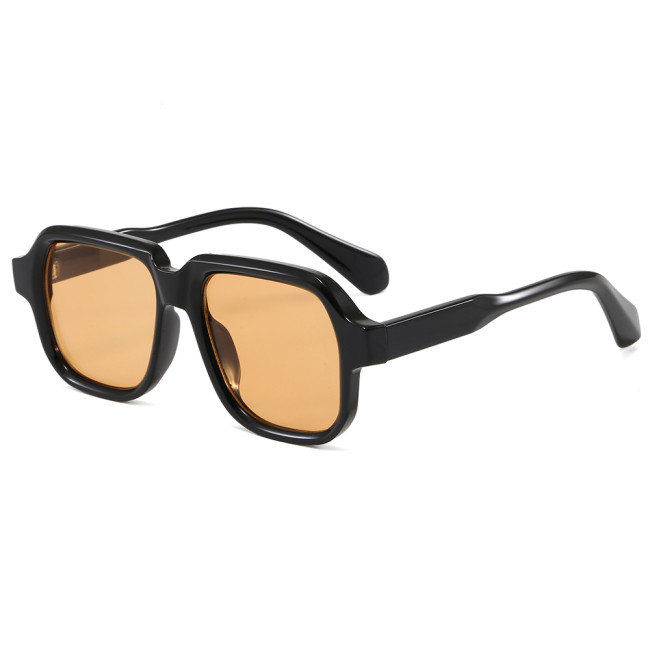 Retro Chunky Square Frame UV400 Shades Sunglasses for Men Women