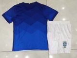 2021 Brazil Away Blue Kid Kit
