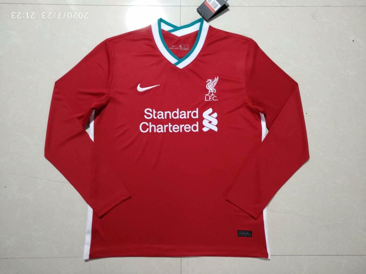 liverpool home long sleeve jersey