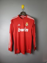 2012 Real Madrid Red Long Sleeve Retro Jersey