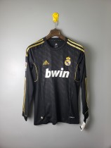 2012 Real Madrid Black Long Sleeve Retro Jersey