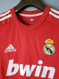 2012 Real Madrid Red Long Sleeve Retro Jersey/2012皇马红色长袖