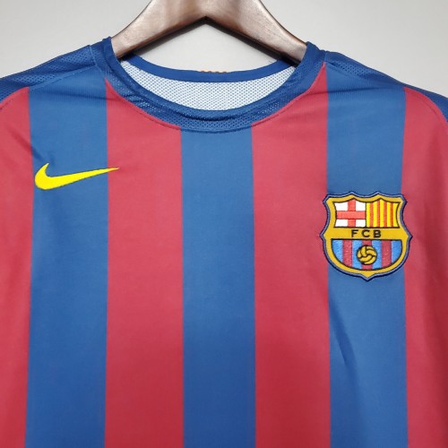 2006 Barcelona UEFA Champions League Home Retro Jersey/2006 巴萨主场，欧冠版本