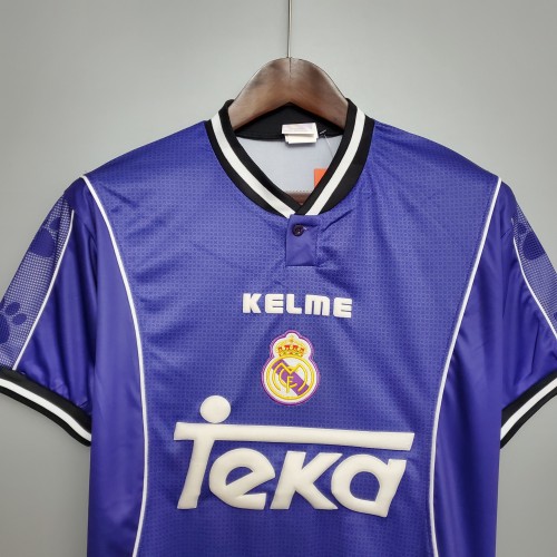 97-98 Real Madrid Away Retro Jersey/97-98皇马客场