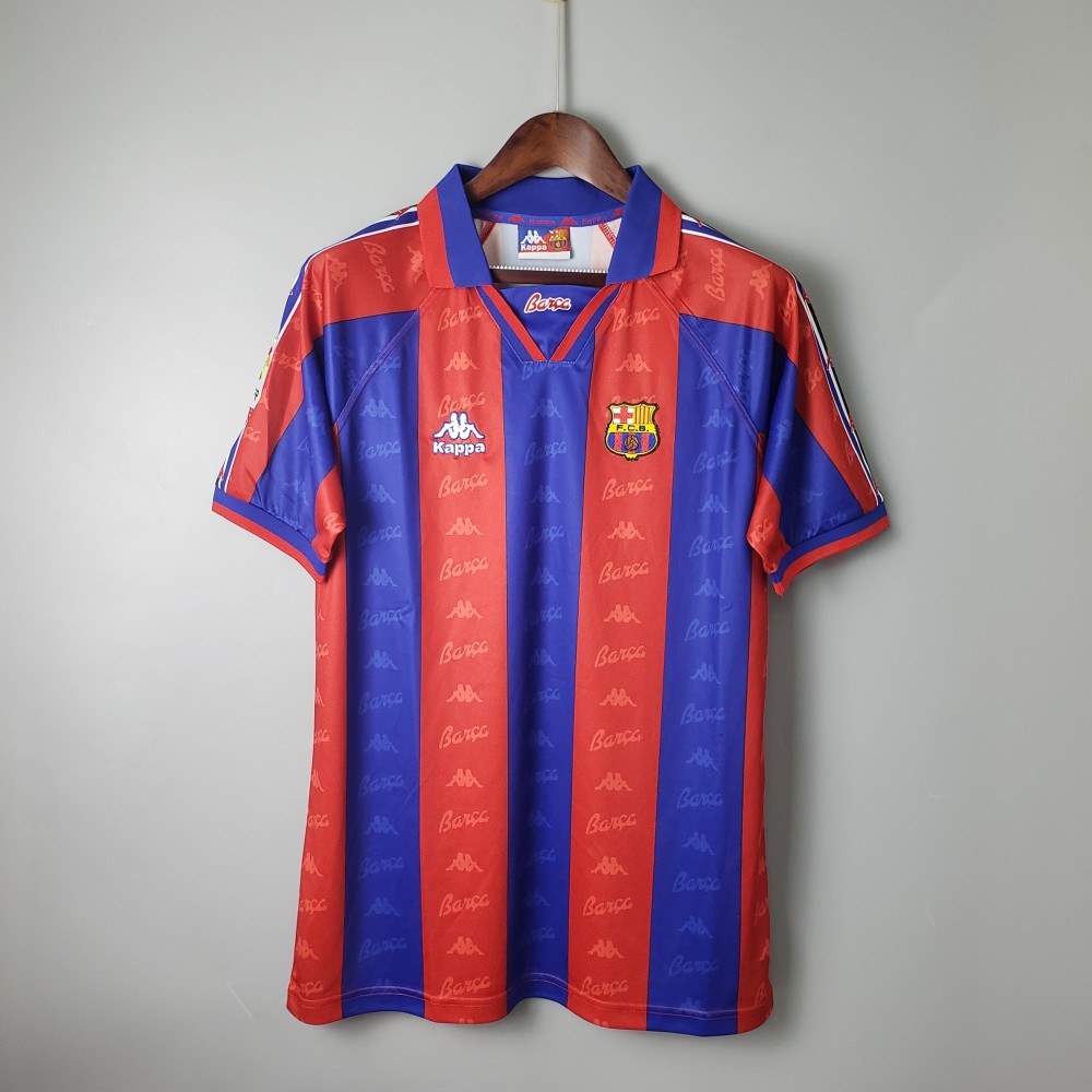 1996-97 Barcelona Home Retro Jersey