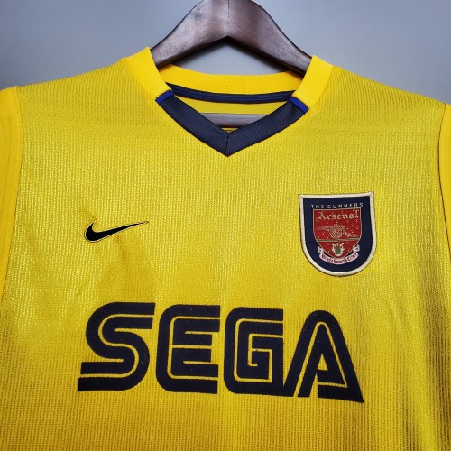 99-00 Arsenal Away Retro Jersey/99-00阿森纳客场