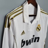 11-12 Real Madrid Home Long Sleeve Retro Jersey/11-12 皇马主场长袖
