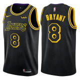 Lakers Mamba Black Hot Pressed Jersey/NBA 湖人队黑曼巴24号bryant