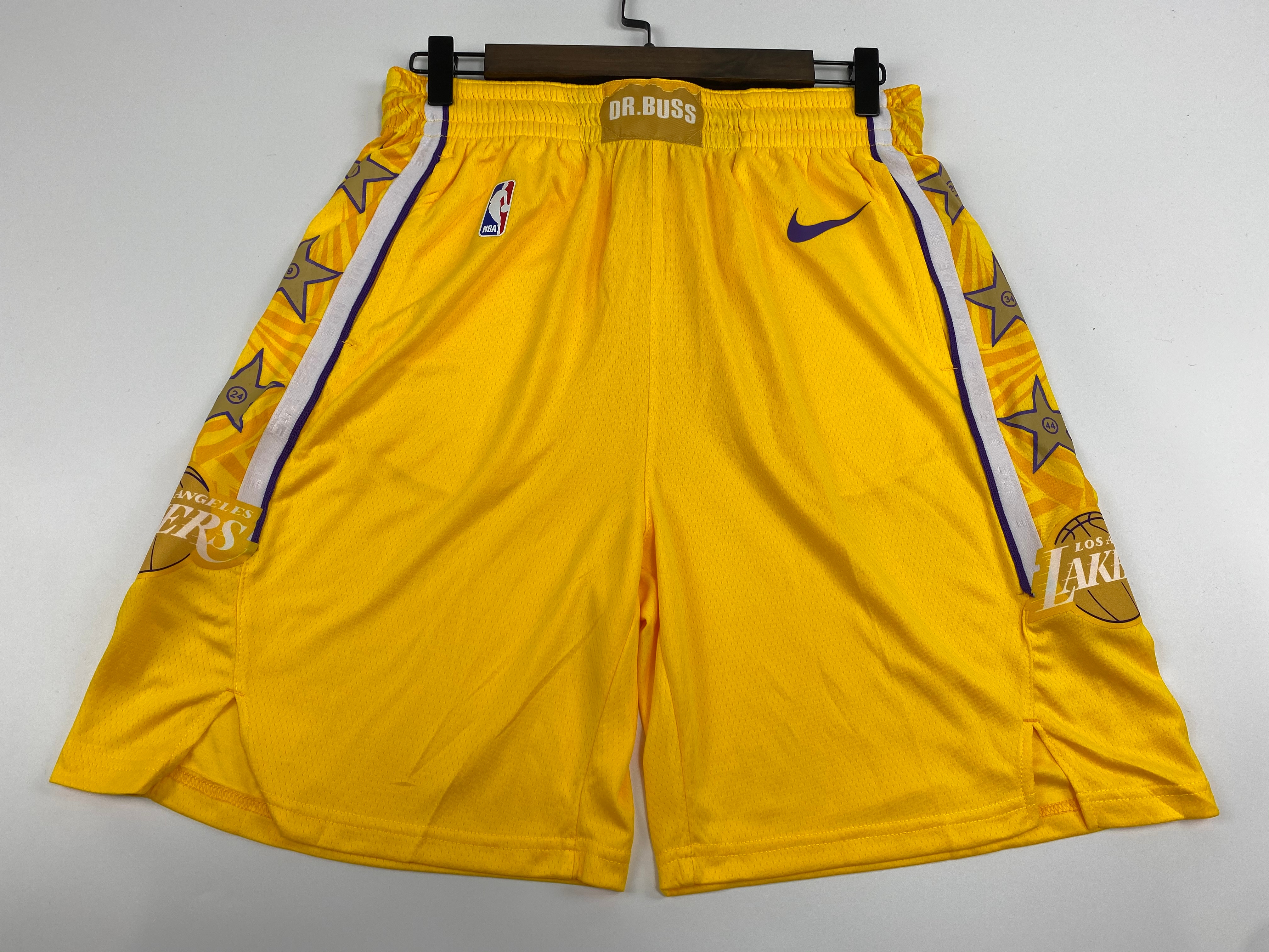 Nike Los Angeles LA Lakers Buss 2019 City Edition Shorts Yellow
