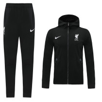20-21 Liverpool Black Hoodie Suit