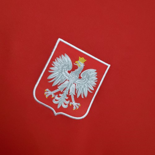 2020 Poland Away Red  Fans Jersey