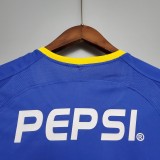 03-04 Boca Juniors Home Long Sleeve Retro Jersey/03-04 博卡主场长袖