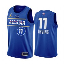 2021 NBA All Star Blue  11#IRVING Hot Pressed Jersey