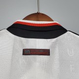 97-98 Manchester United White  Retro Jersey/97-98曼联白色