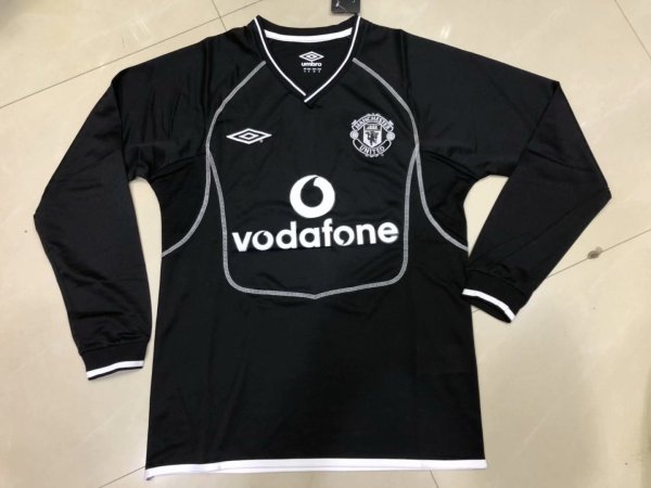 00-02 Manchester United Black Long Sleeve Retro Jersey