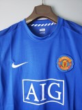 08-09 Manchester United Blue Retro Jersey/08-09曼联蓝色