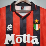 93-94 AC Milan Home Retro Jersey/93-94AC米兰主场