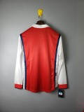1998 Arsenal Home Long Sleeve Retro Jersey/1998 阿森纳主场长袖
