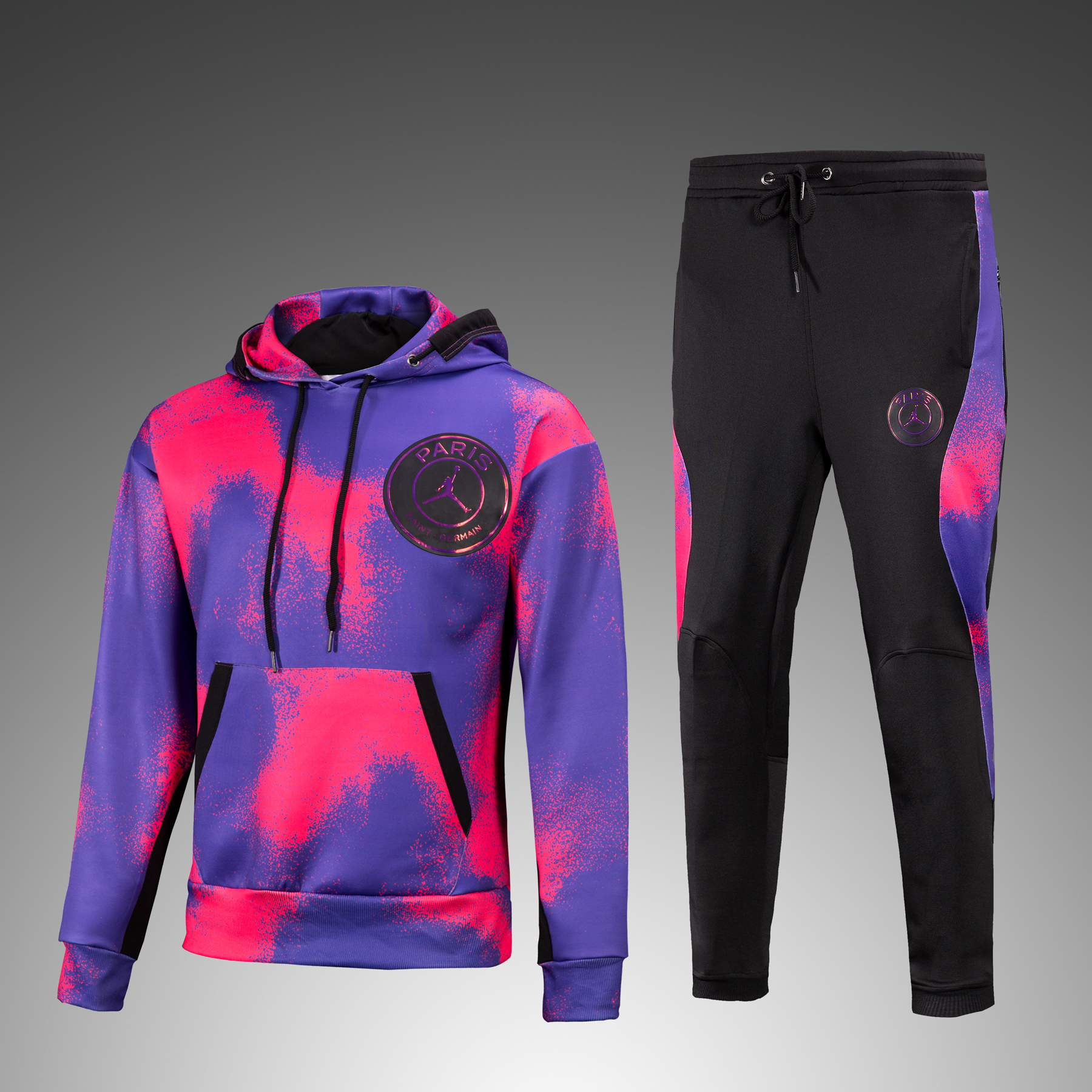 Nike Air Jordan x Psg Paris Saint Germain Hoodie Pullover Purple Pink 22M  Men M
