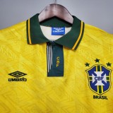 91-93 Brazil Home Retro Jersey/91-93 巴西主场