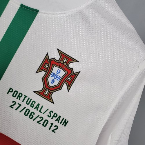 2012 Portugal White Retro Jersey
