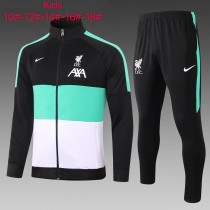 20-21 Liverpool Black-Green-White Kid Jacket Suit