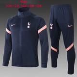 21-22 Tottenham Hotspur Blue Kid Jacket Suit