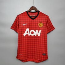 12-13 Manchester United Home Red Retro Jersey