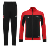 21-22 AC Milan Red-Black Jacket Suit