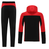 21-22 AC Milan Black-Red Hoodie Suit