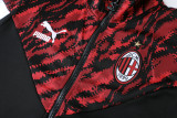 21-22 New AC Milan Red-Black Jacket Suit