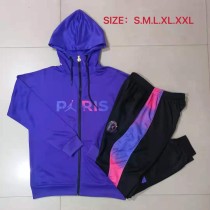 21-22 PSG Jordan Purple blue Jacket Suit