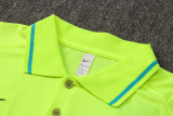 21-22 Inter Milan fluorescent green Polo Short Sleeve Suit