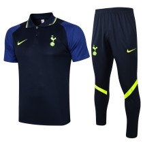 21-22 Tottenham Hotspur royalblue Polo Short Sleeve Suit