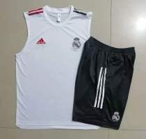 21-22 Real Madrid White Vest Suit